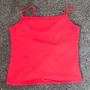 Red tank top
